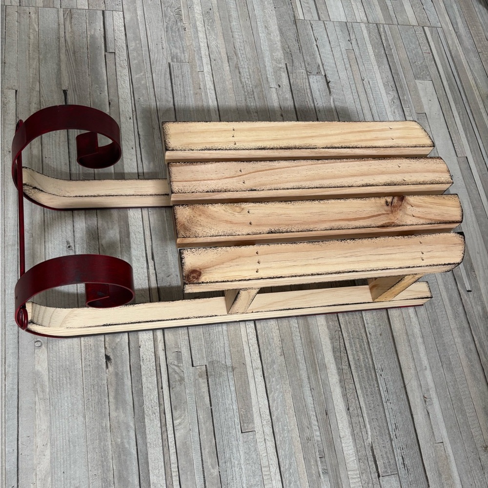 Christmas Wooden Sled for Decoration